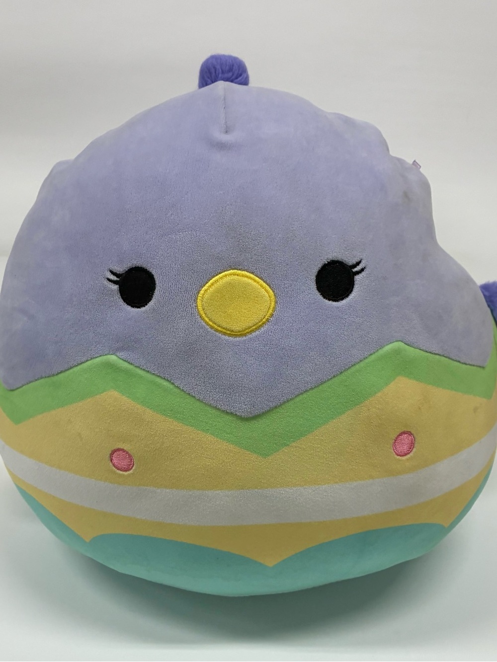 Plush Egg Bird Plushie - Lavender, Yellow & Mint